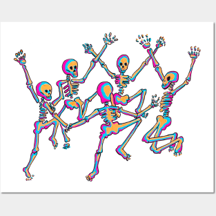 Danse Macabe - Pastel Goth Skeletons Posters and Art